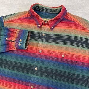 Woolrich Shacket Mens XXL Serape John Rich & Bros Heavyweight Shirt Chamois VTG
